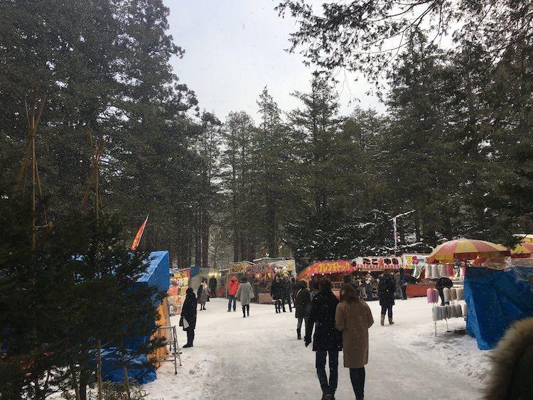 北海道神宮　初詣　混雑